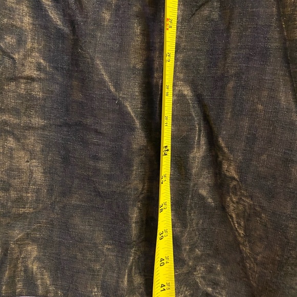 Carmen Marc Valvo Signature Maxi Skirt 8 Women Green Aline Shiny Elegant Party - Picture 14 of 15